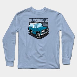 Medium Blue Ramcharger - 1974 Long Sleeve T-Shirt